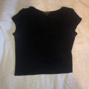 Black crop top